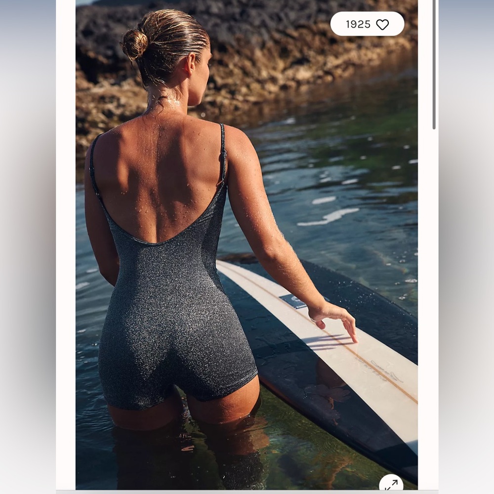 Atmosea Midnight Sparkle Surf Romper